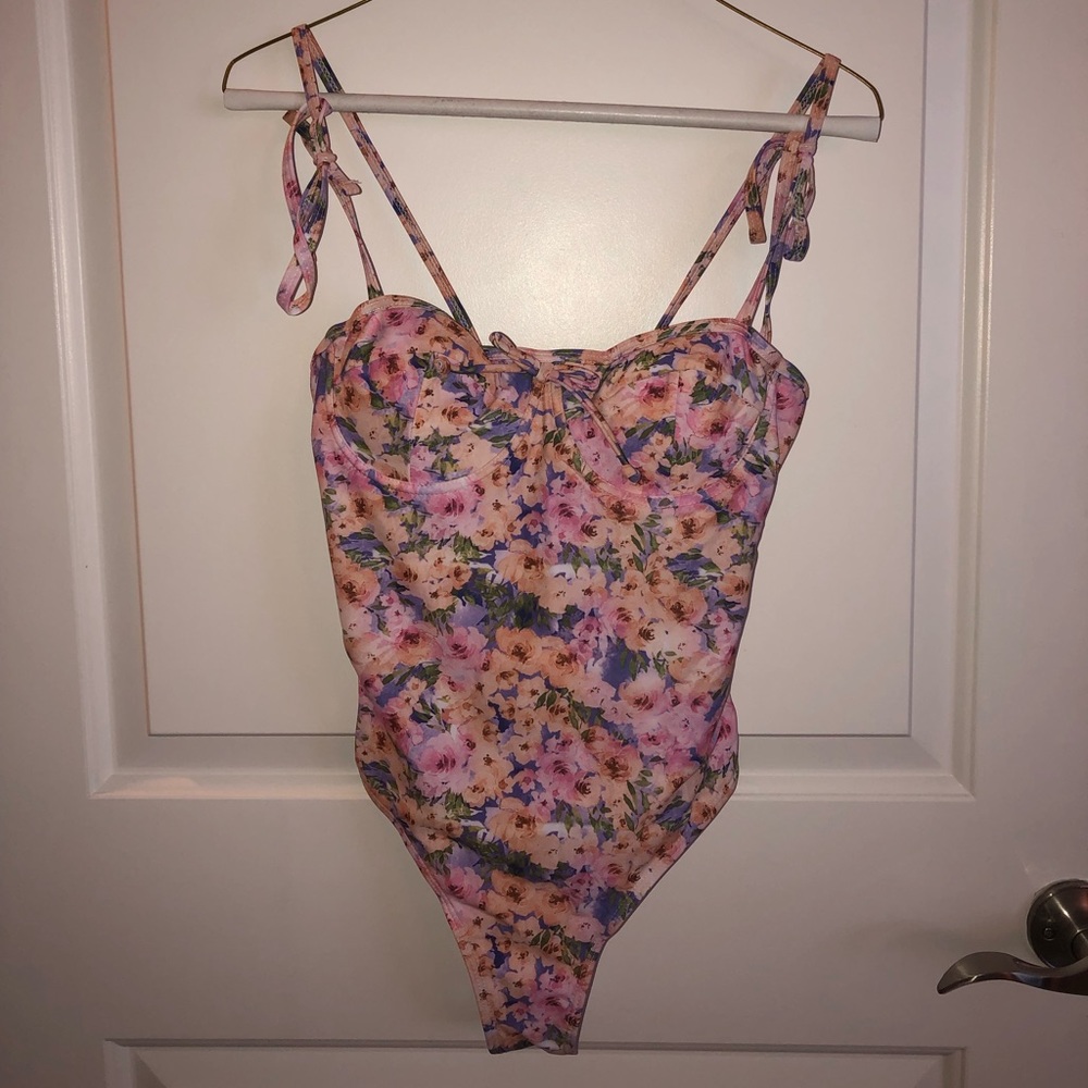 Cider Swimsuit Pink Flowers | NWT